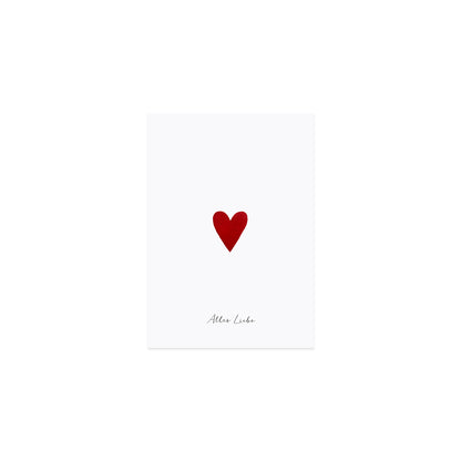 Postkarte Glückwünsche 'Kleines Herz'