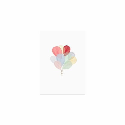 Postkarte Glückwünsche 'Ballons'