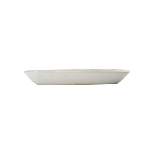 Servierschale 'Pion' Grau / Weiß, L 35cm